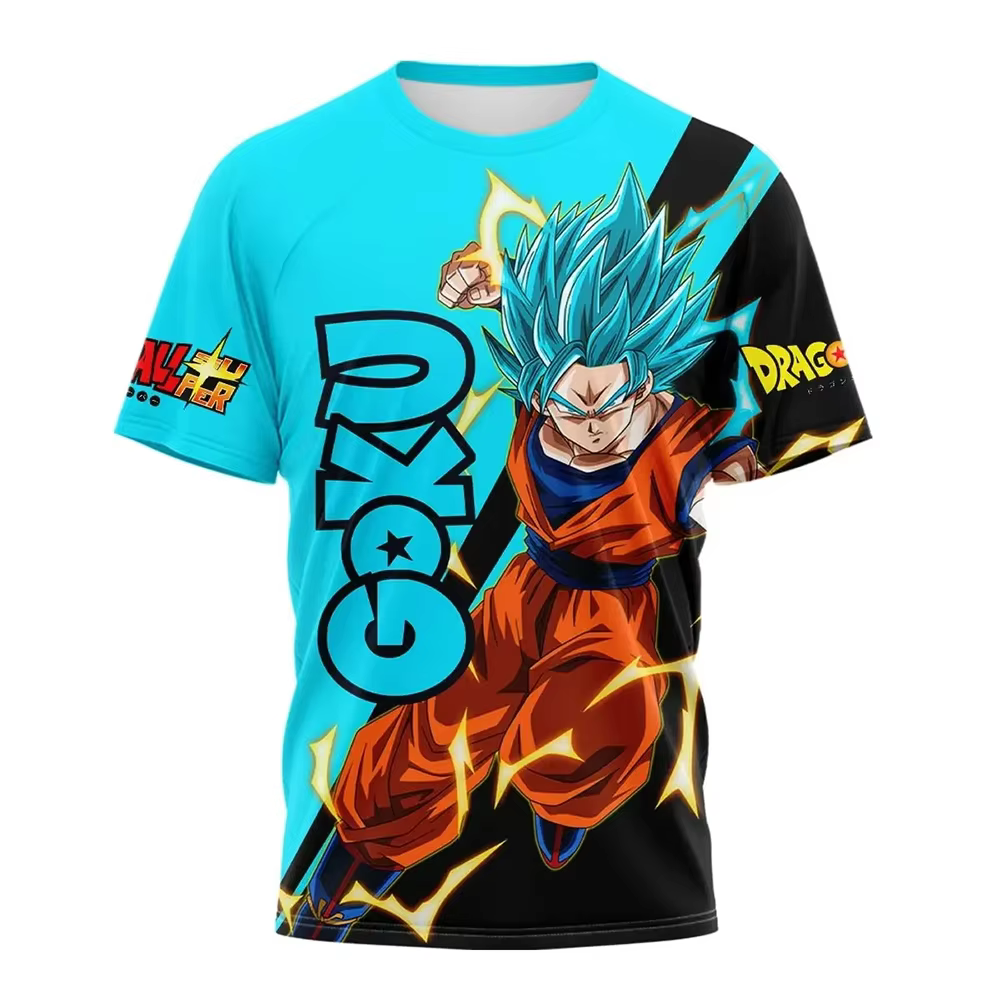 T-shirt imprimé 3D Dragon Ball Z Kid Goku Chibi