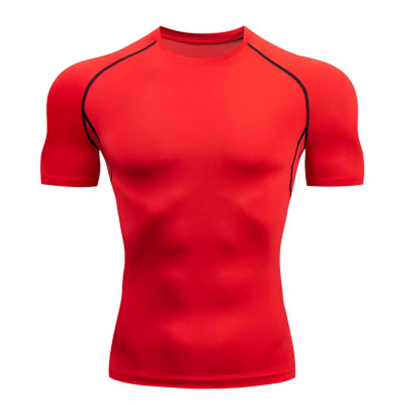 T-shirt de compression élastique respirant pour homme