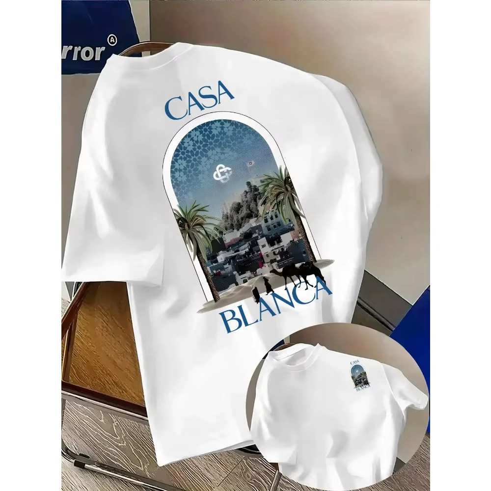 T-shirt imprimé style urbain pour femme YTK