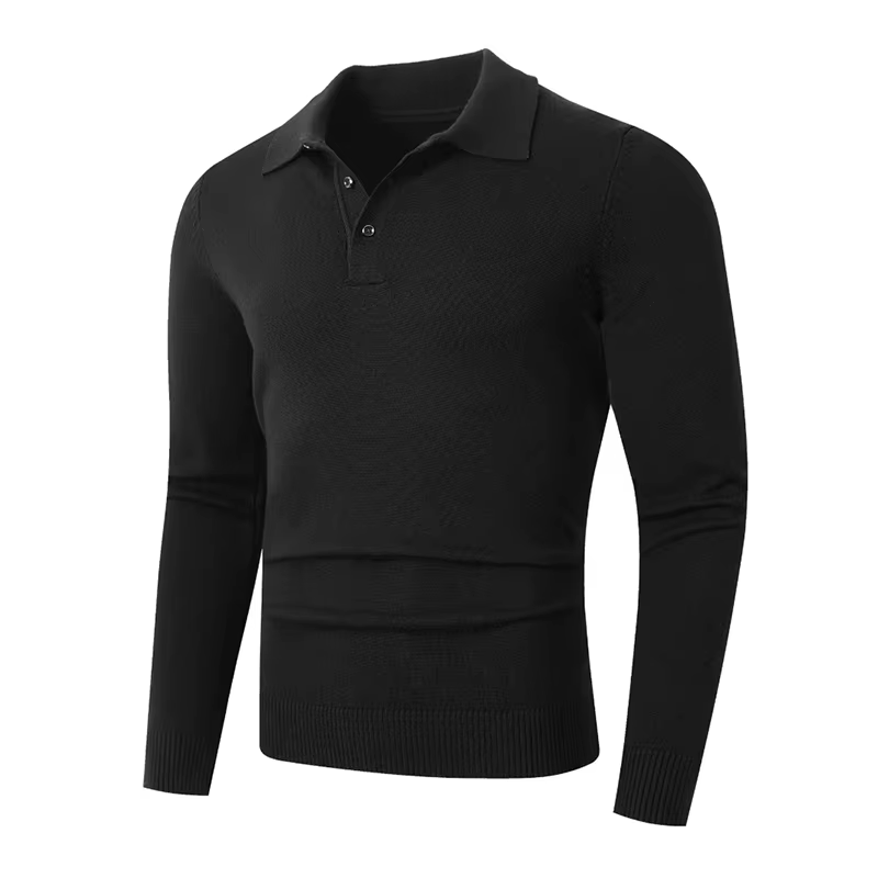 Pull Polo à manches longues pour hommes