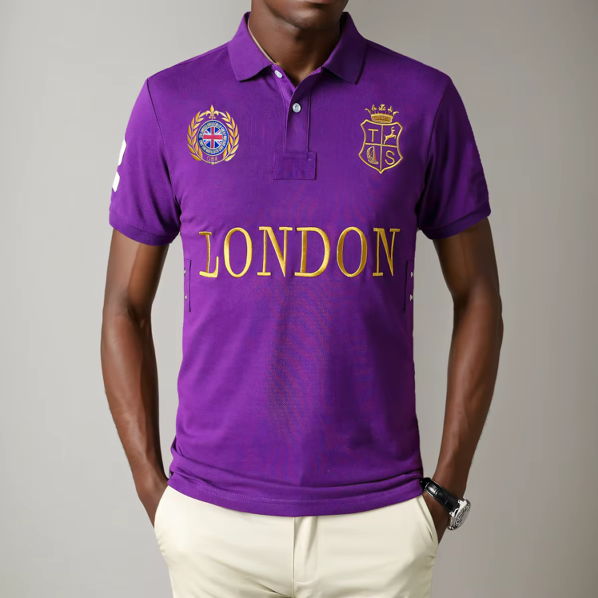 Polo en coton de haute qualité pour homme