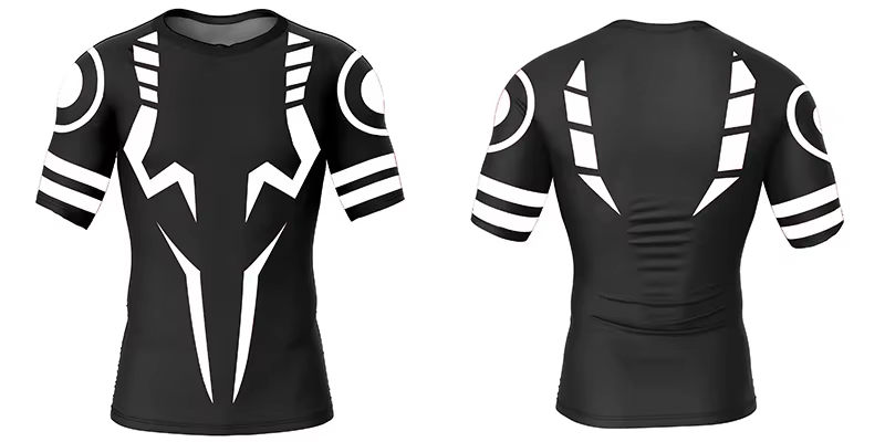 T-shirts de compression imprimés en 3D pour hommes
