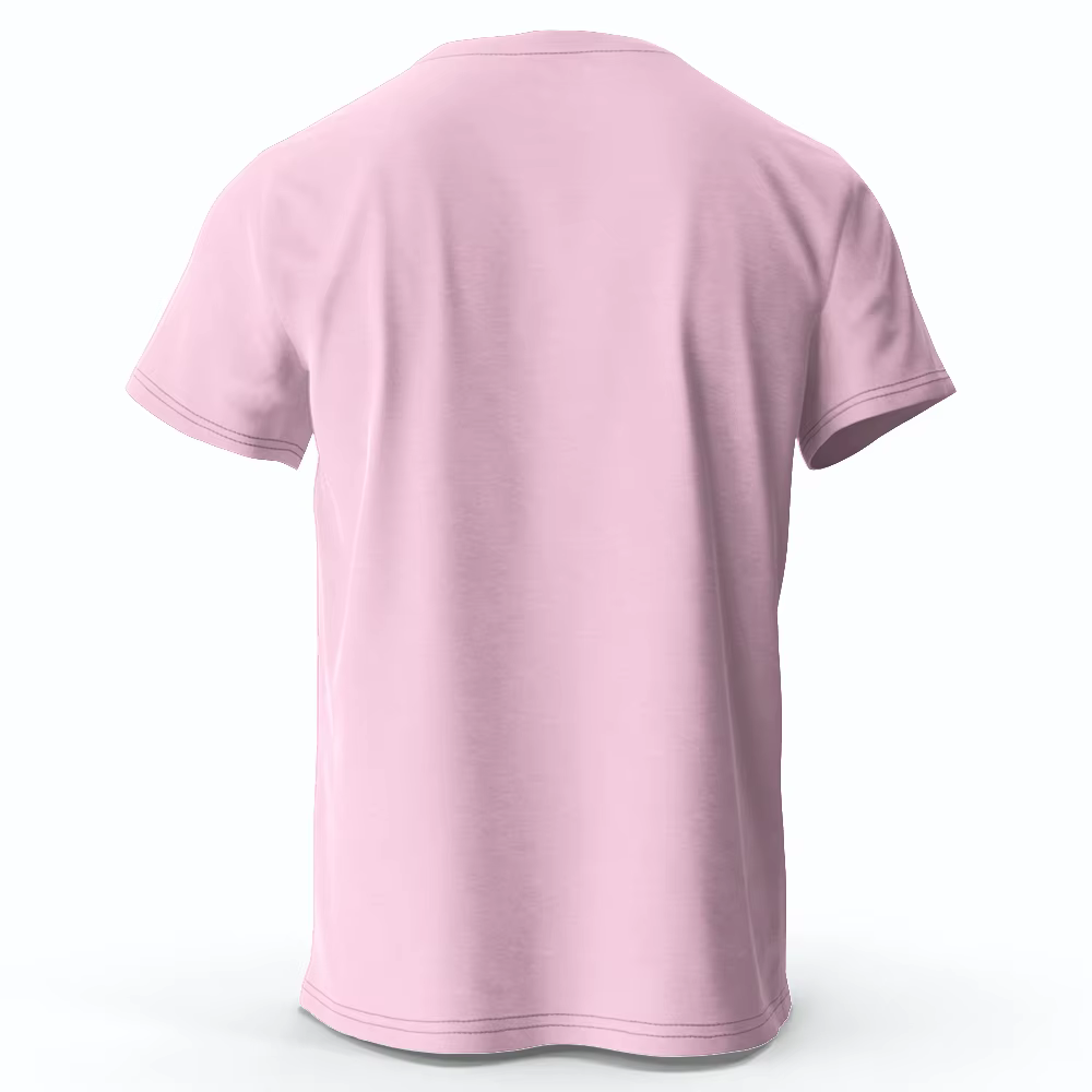 T-shirt imprimé de gym rose pour hommes et femmes