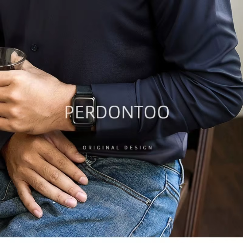 ​ ​ Chemise à manches longues en modal cool touch pour hommes sans fer – Business décontracté résistant aux rides ​ ​    Vêtements de bureau formels