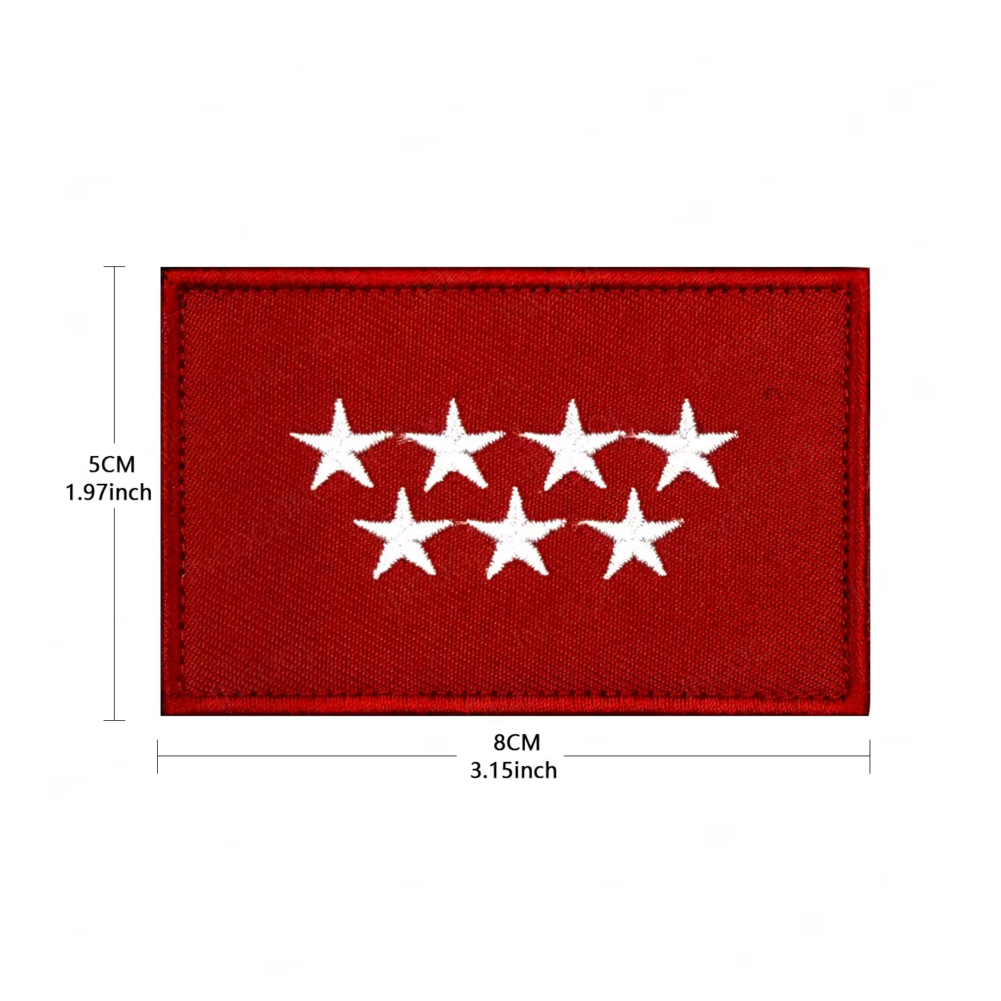 Écussons brodés drapeau espagnol Madrid Andalousie Cantabrie, décoratifs pour épaule, appliques drapeaux espagnols 3D en PVC, badges réfléchissants