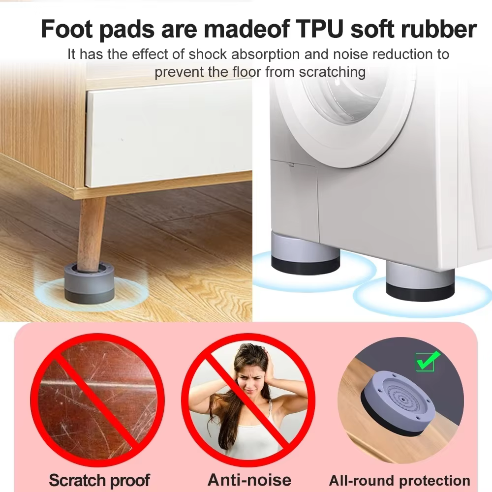Tampons anti-vibration pour machine à laver