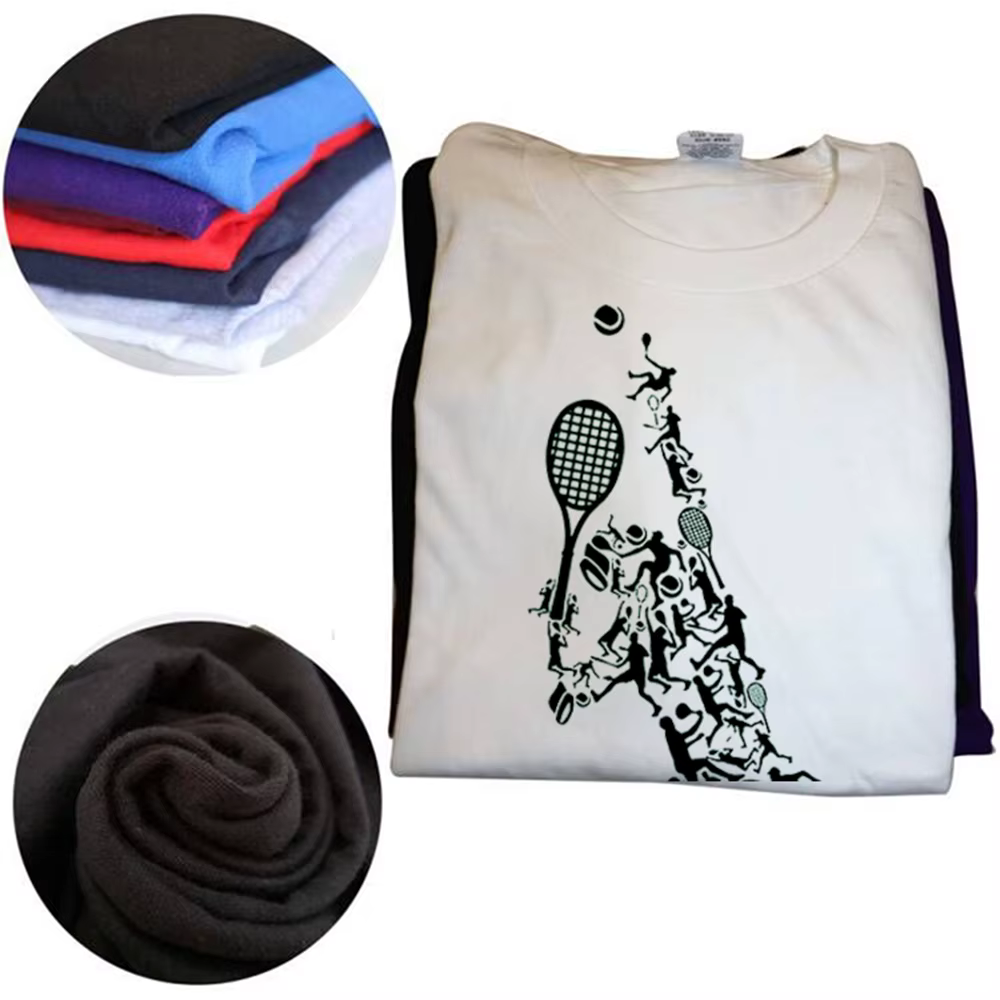 T-shirt graphique IkRacket dans le dessin pour hommes