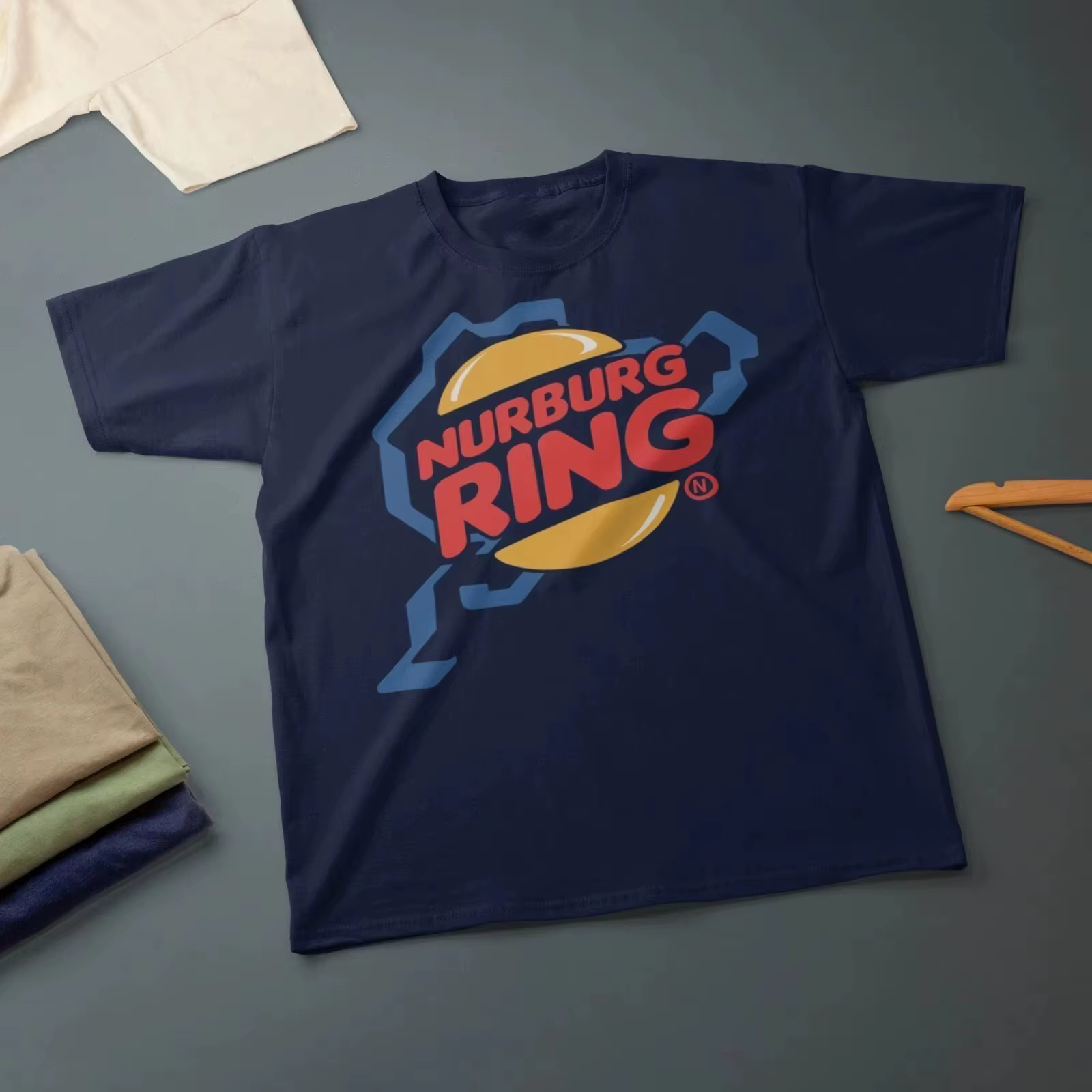 Nouveau T-shirt Burger pour les passionnés de motos et de voitures