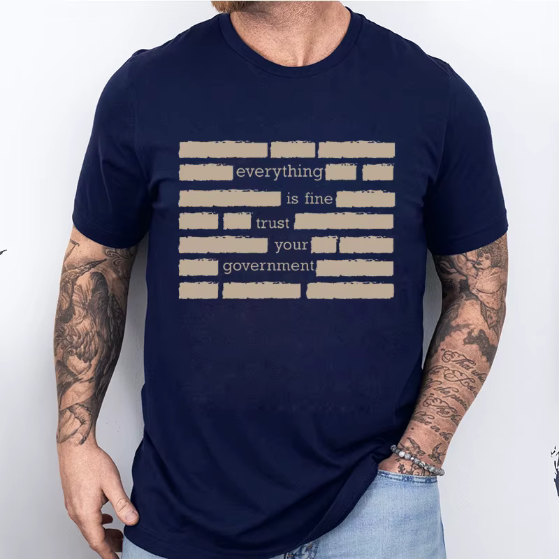 T-shirt pour Homme Mode Estivale « Tout va bien