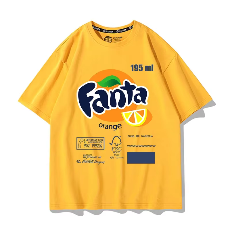 T-shirt à manches courtes Fanta Beverage pour hommes