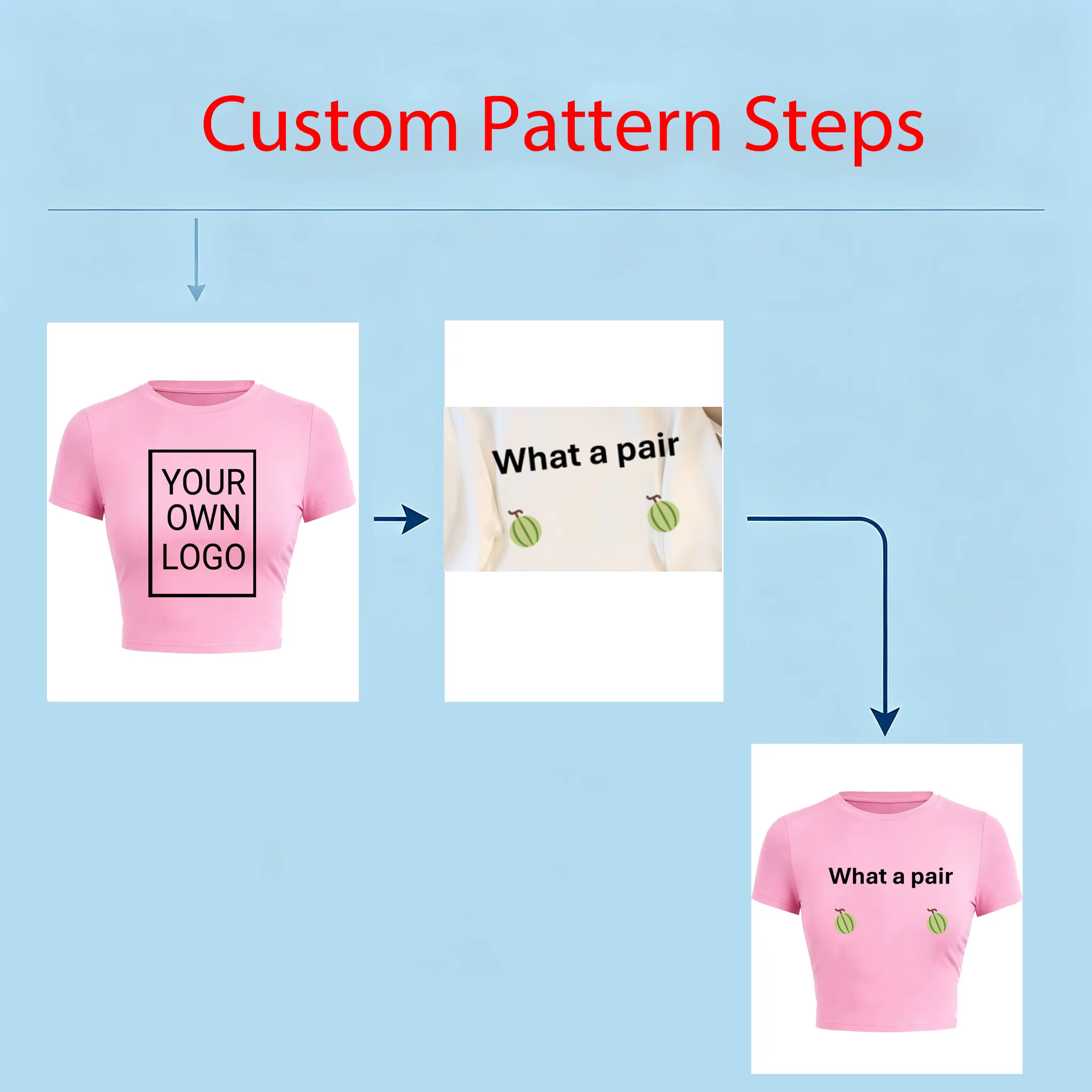 T-shirts personnalisés avec logo et image pour femmes