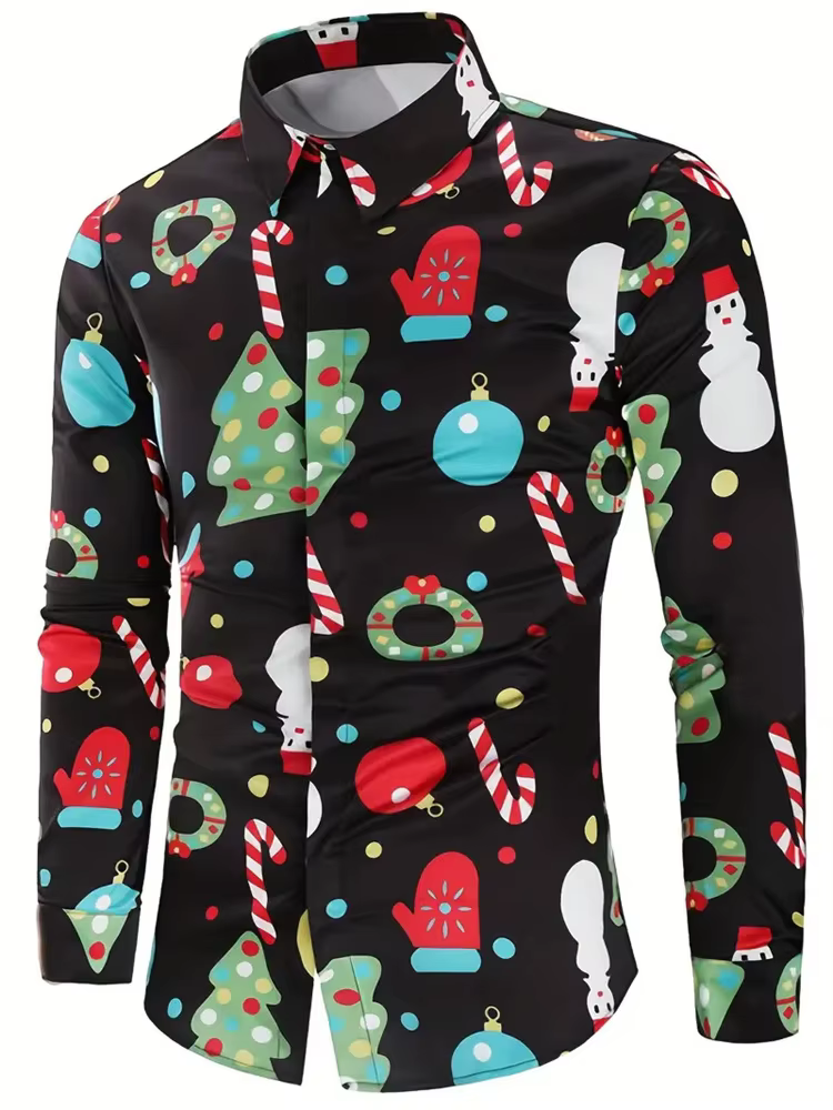 Chemise à manches longues pour hommes