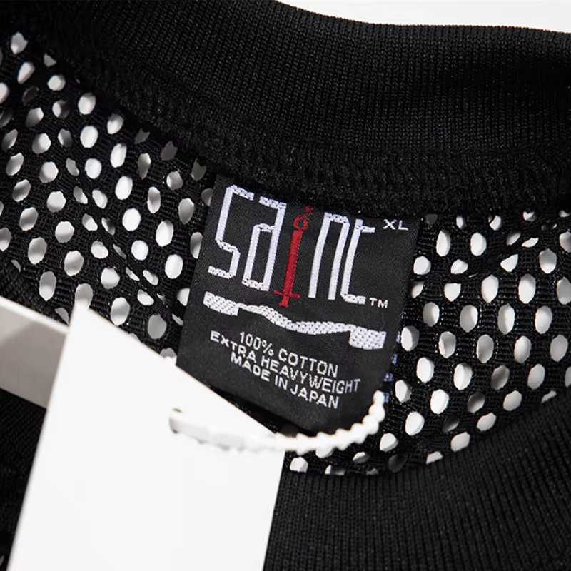 Classique lettre Logo imprimé Saint maille T-Shirt hommes femmes décontracté mode surdimensionné