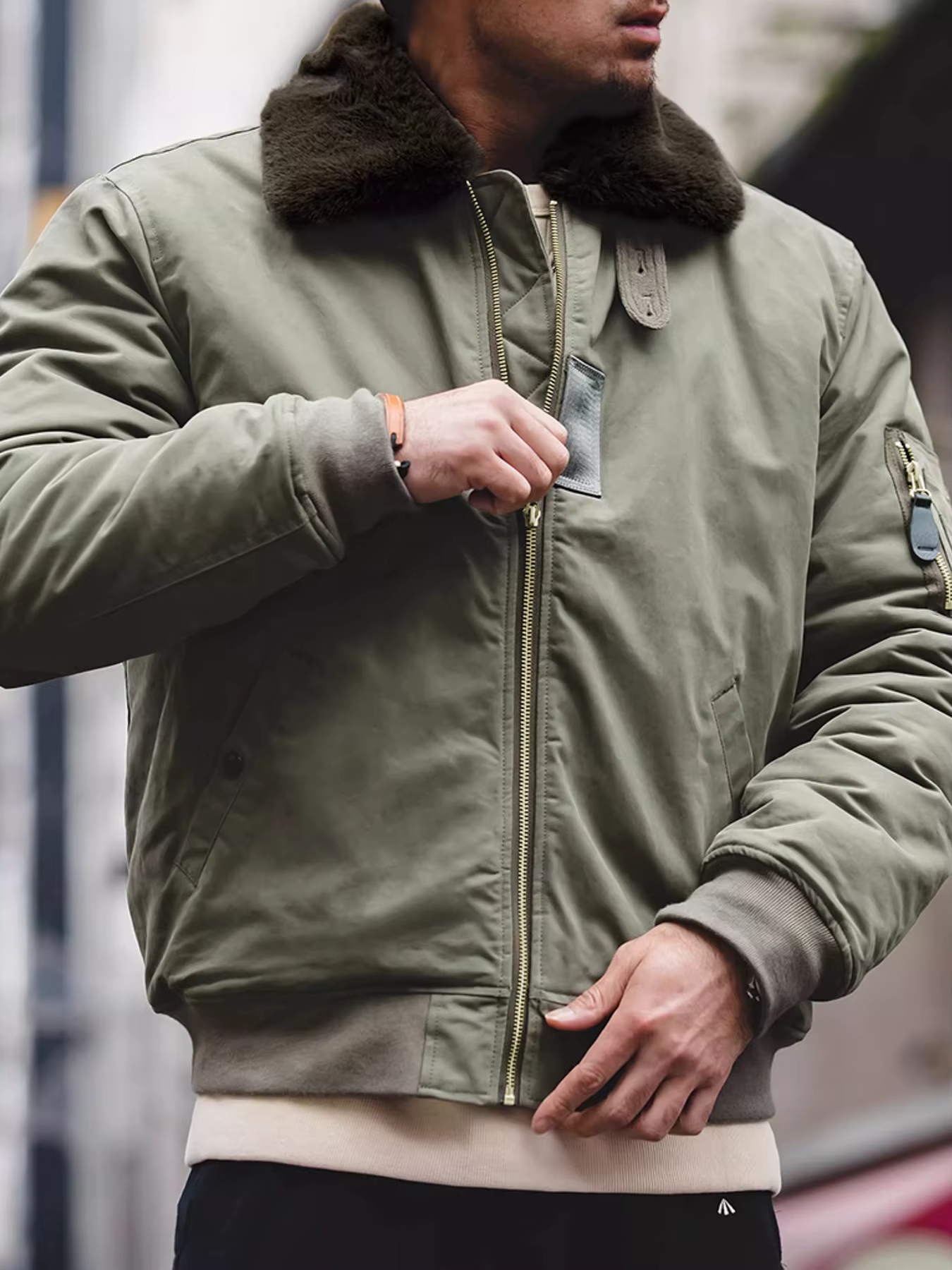 Veste bomber B-15 pour hommes