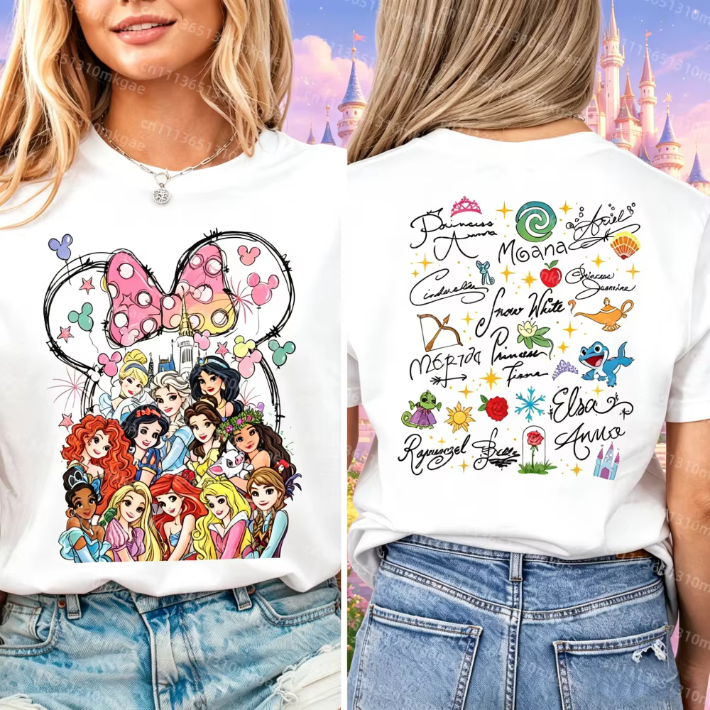 T-shirt Princesse Aquarelle Château Magique