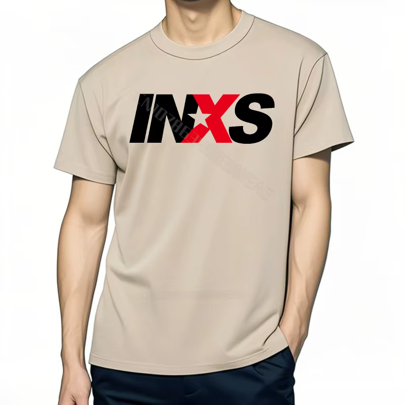 Teeshirts marque t-shirt décontracté confortable chemise à manches courtes Logo Inxs