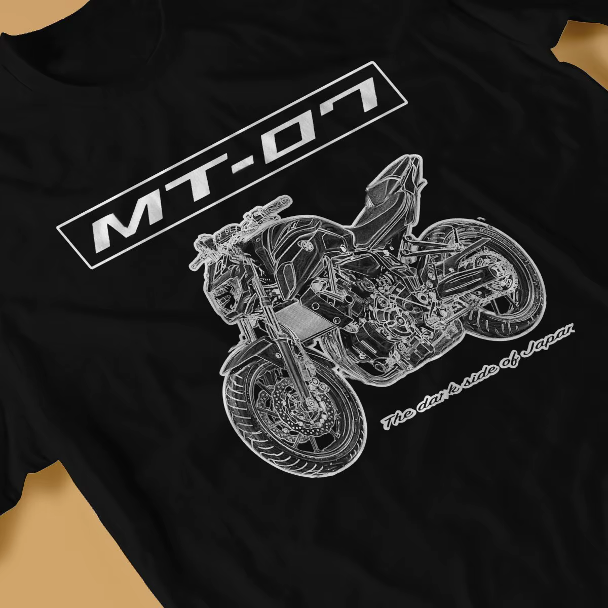 T-shirt humoristique en coton à col rond pour homme