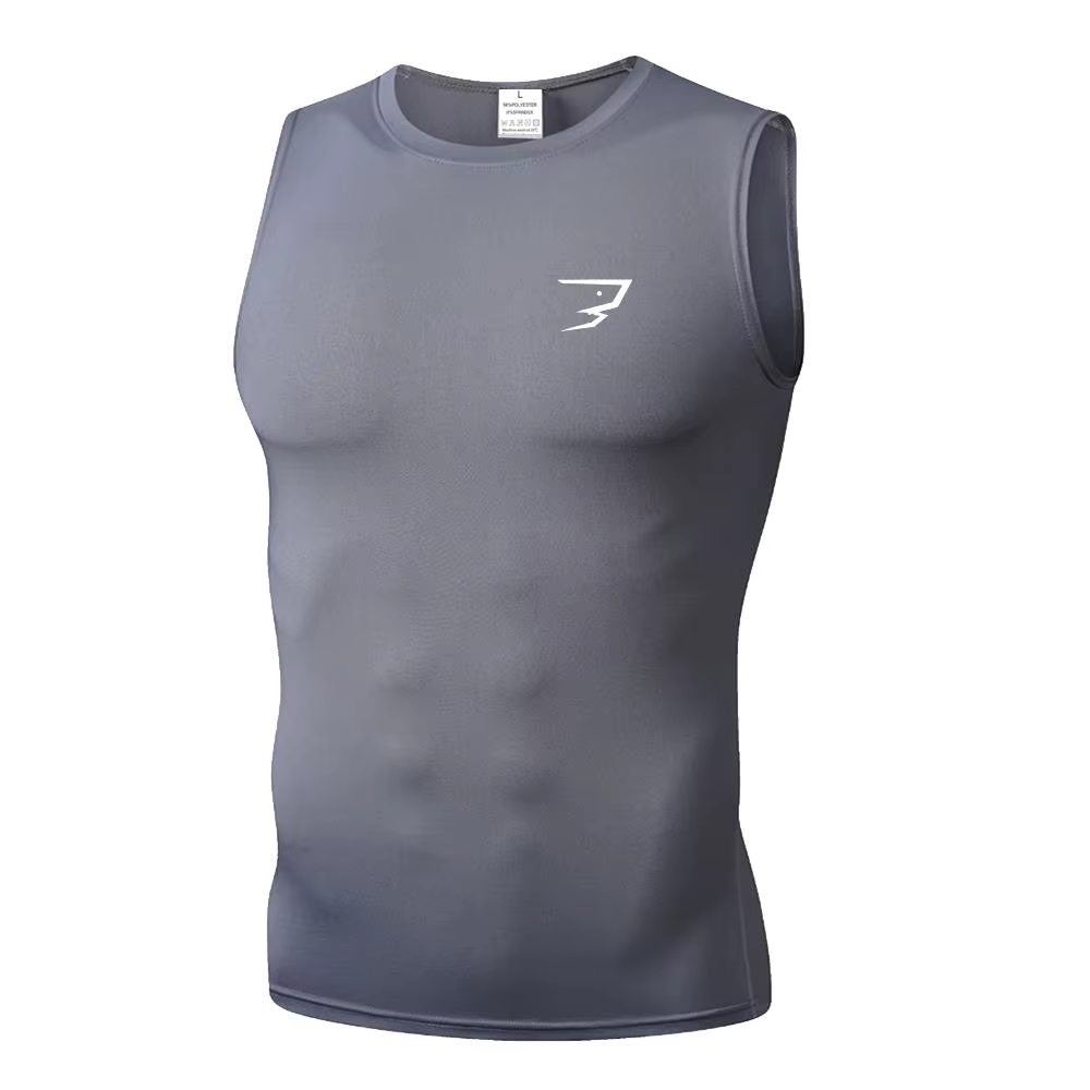 T-shirt de sport pour homme avec motif imprimé, t-shirt sans manches ample, t-shirt de musculation, t-shirt de course en plein air, débardeur de musculation