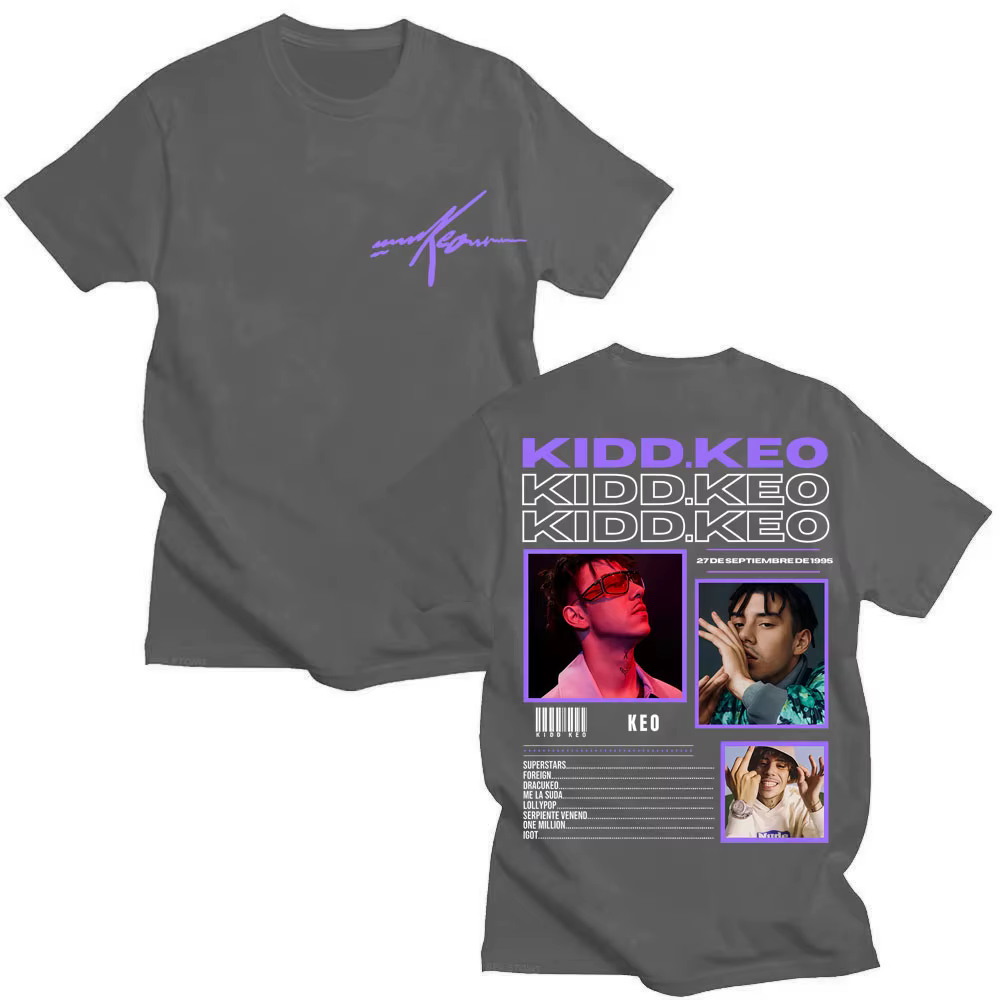 Rappeur Kidd Keo Bando Boyz Tour imprimé t-shirt hommes femmes à la mode Hip Hop t-shirts surdimensionné coton