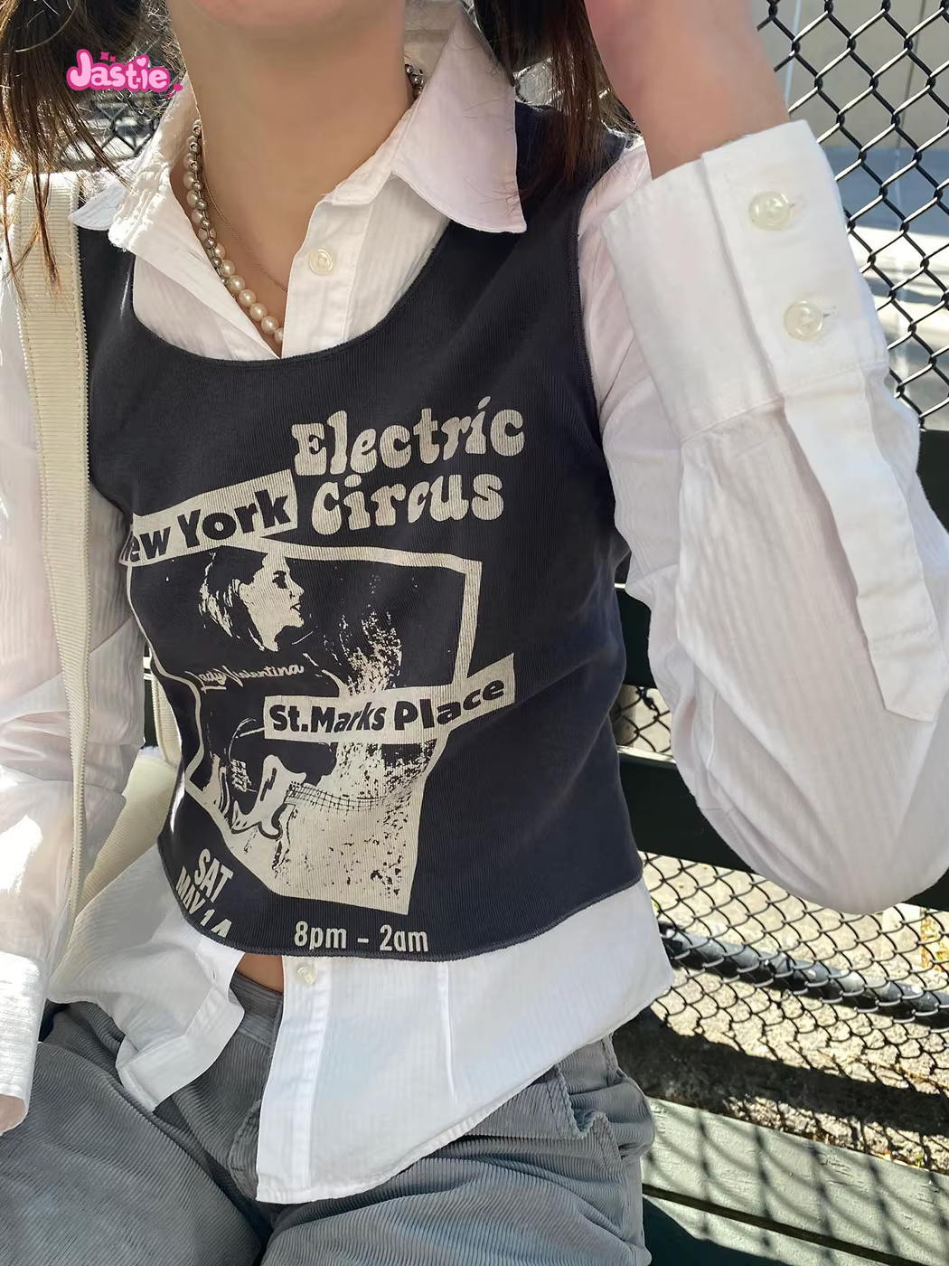 T-shirt en coton doux imprimé groupe de rock vintage pour femme