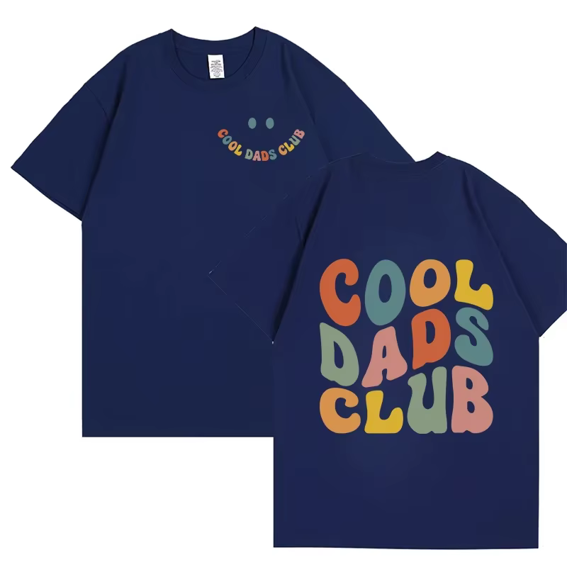 Cool papa Clun chemise pour hommes vêtements papas anniversaire T-shirts avant arrière impression