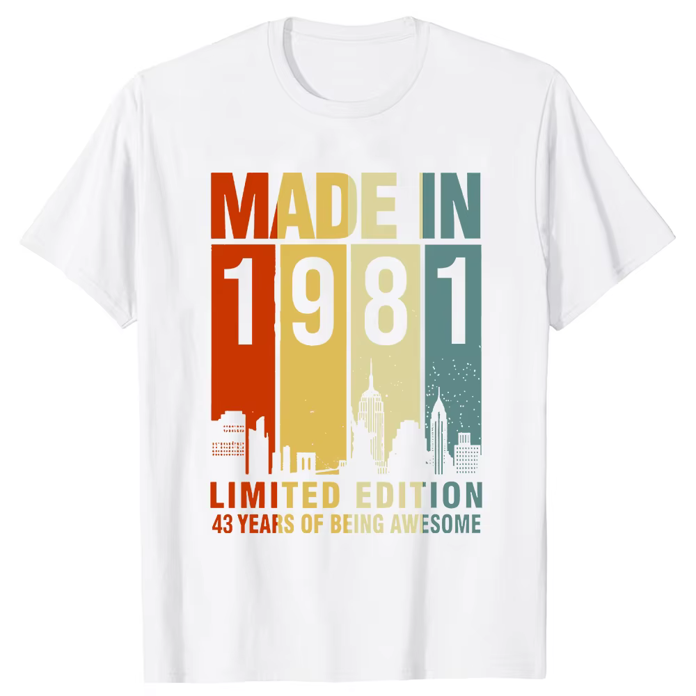 T-shirt à Manches Courtes en Coton pour Homme