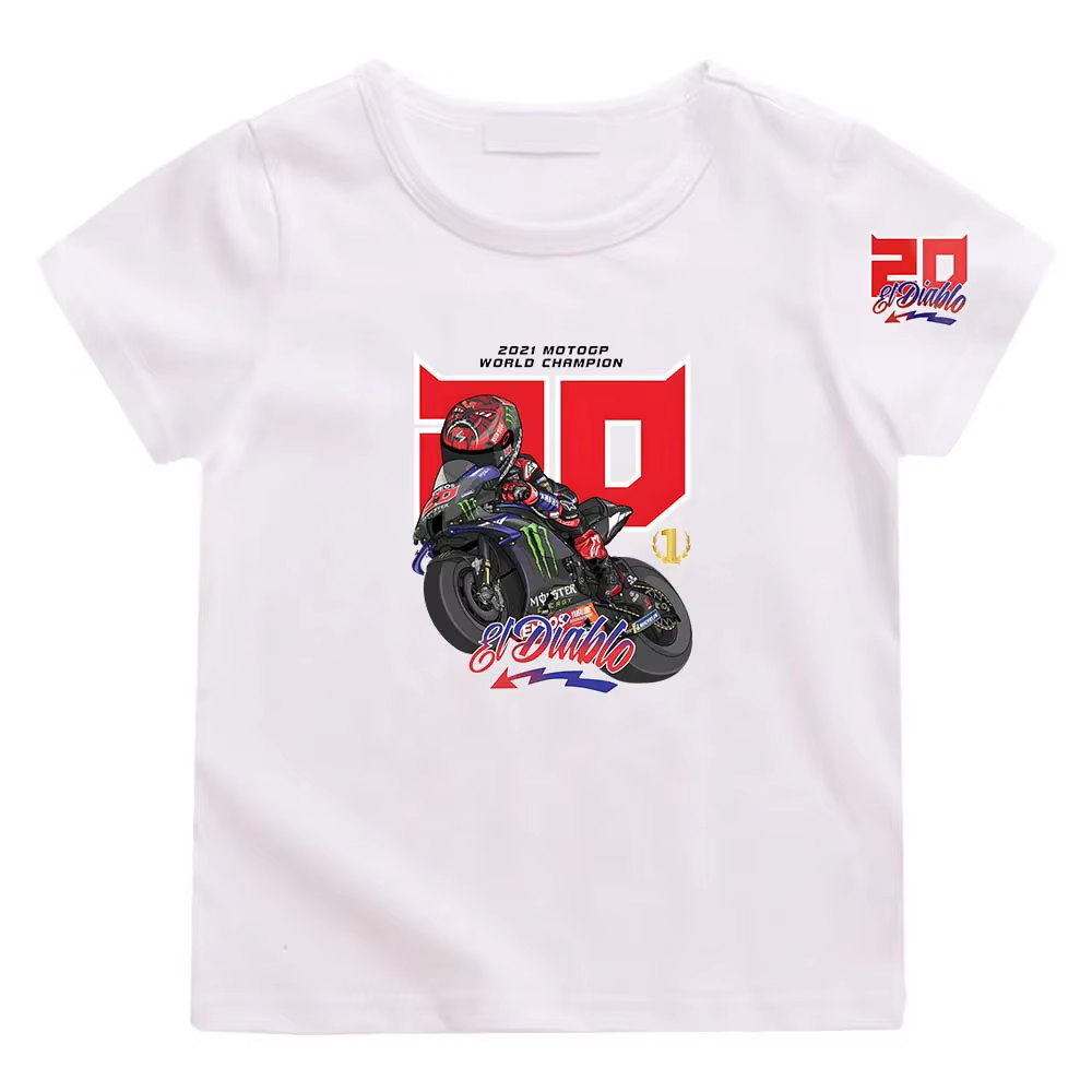 Fabio Quartararo-T-shirt graphique Anime pour garçons et filles