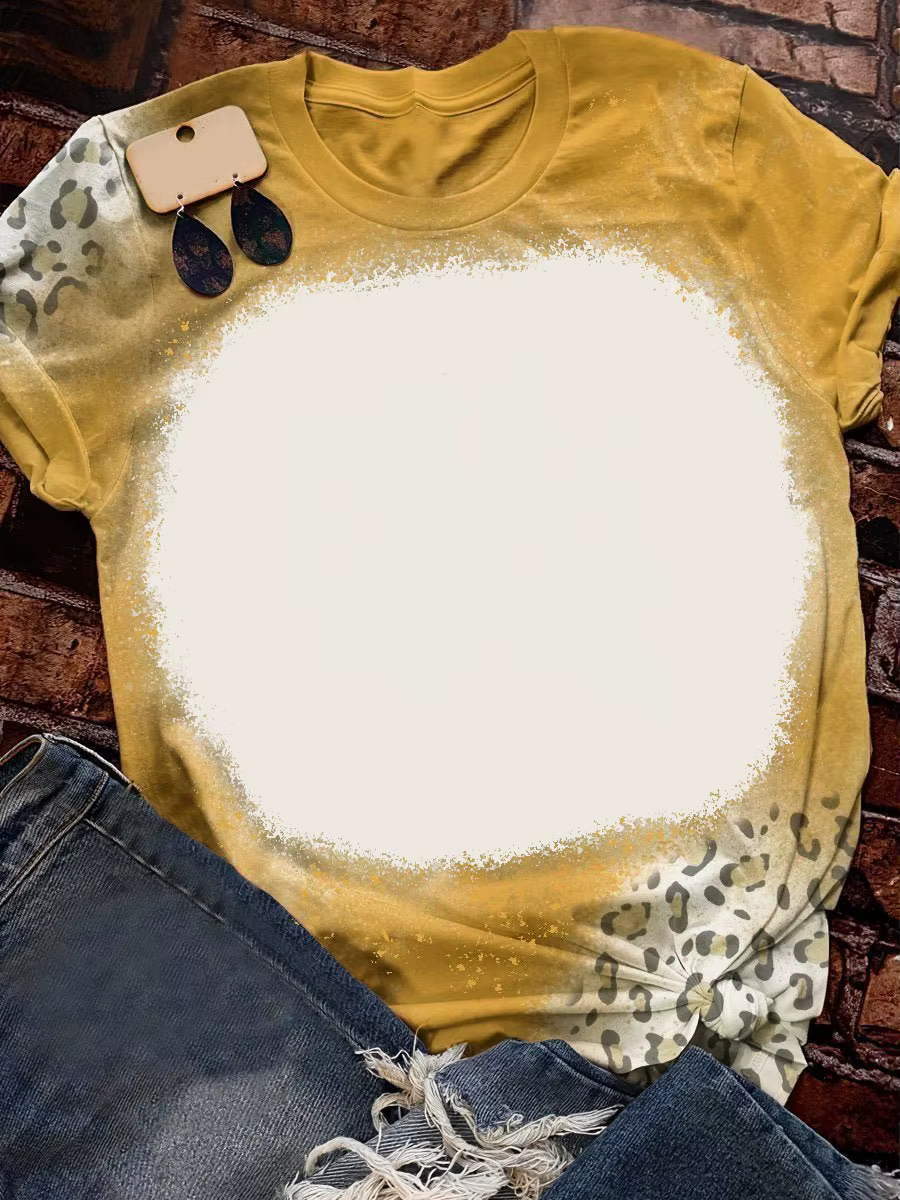 T-shirt à manches courtes en polyester pour sublimation