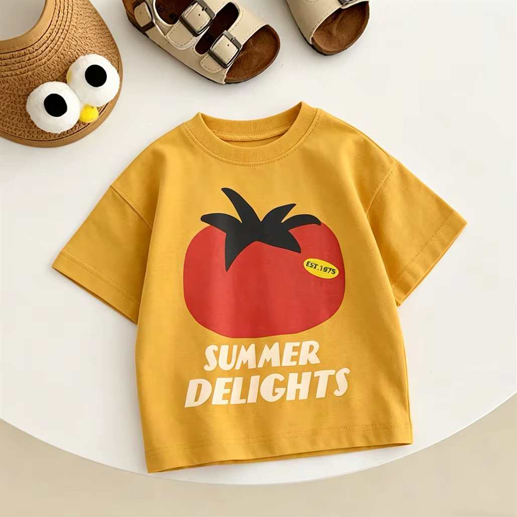 Vêtements d'été, hauts imprimés de dessins animés