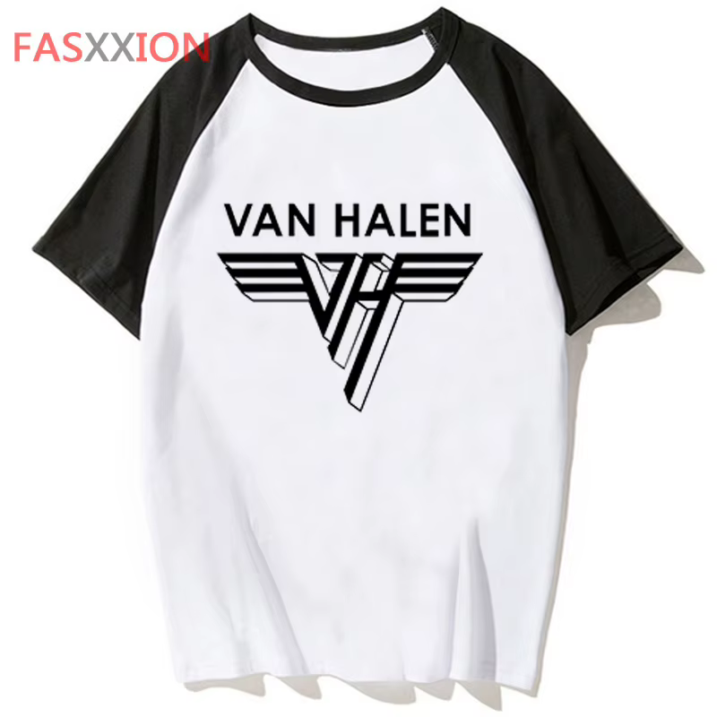 T-shirt Van Halen pour hommes, streetwear, humoristique, animé