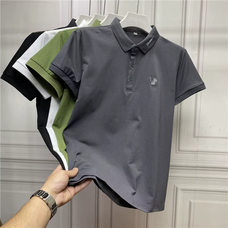 Polo Brodé à Manches Courtes pour Homme