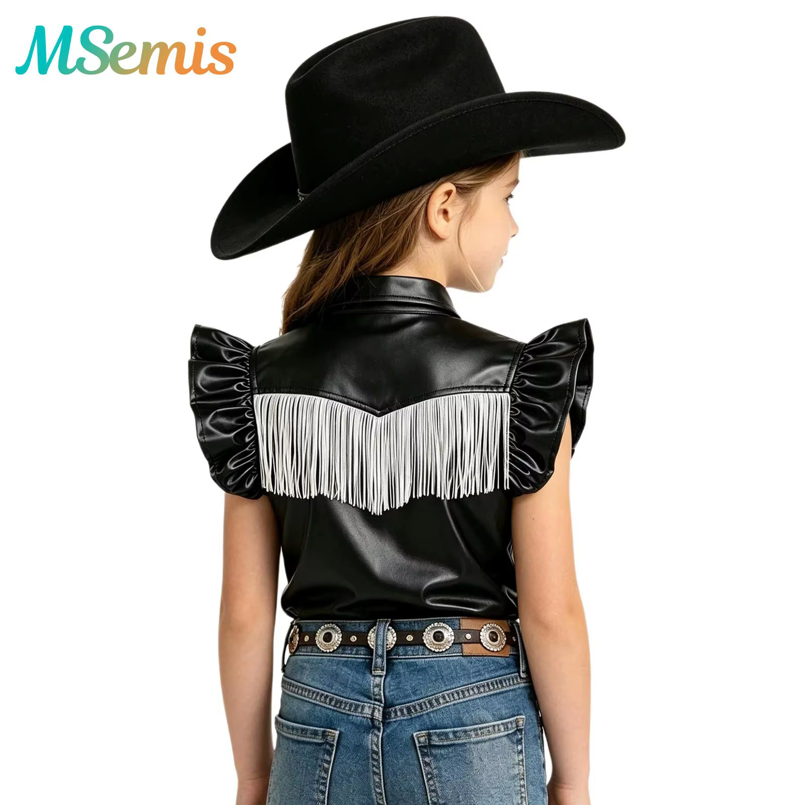 Chemise Métallique Western Cowgirl pour Filles
