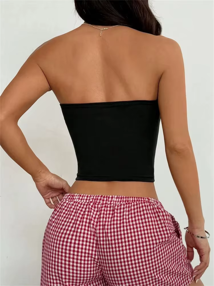 Haut tubulaire imprimé Floral pour femmes