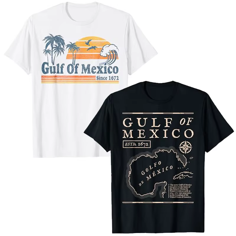 T-shirt de plage du golfe du Mexique depuis 1672