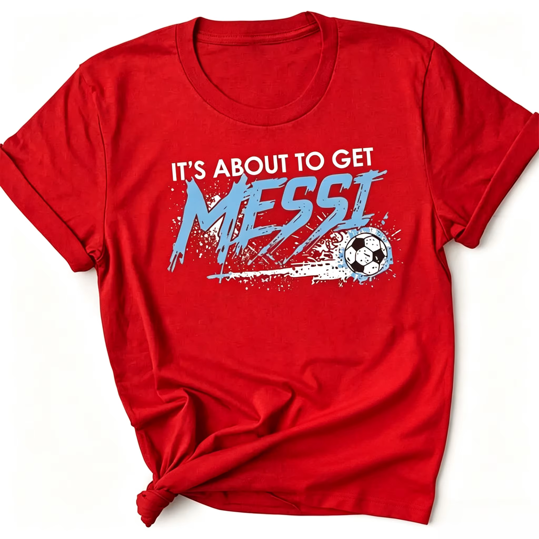 Coupe du Monde 2026 : Bientôt, vous aurez le T-shirt Messi ! T-shirt graphique de football amusant, cadeau pour les fans d'Argentine, vêtement.