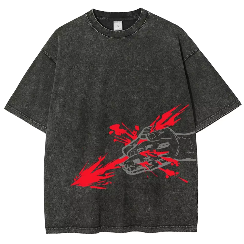 Japon Anime Jujutsu Kaisen Choso Cool graphique T-shirt hommes décontracté Manga t-shirts lavé Vintage