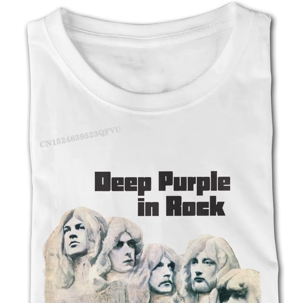 Deep Purple Rock T-Shirt En Coton Grande Taille copain Port T-shirts Normal Hommes