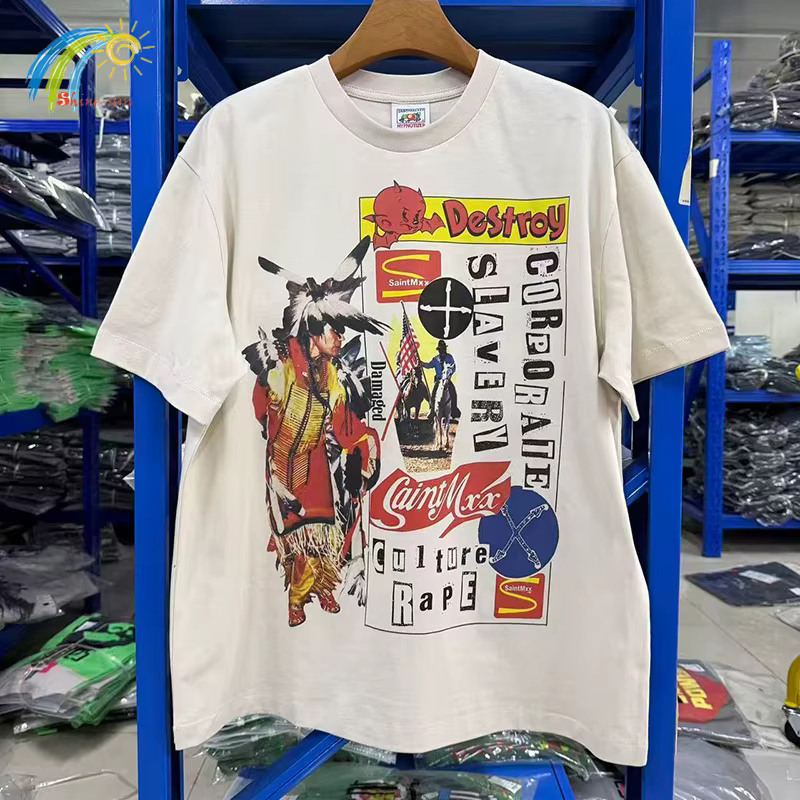 T-shirt Homme Oversize en Coton Blanc Ciment de Qualité Supérieure