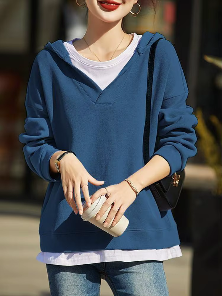 Sweat-shirt à capuche pour femme