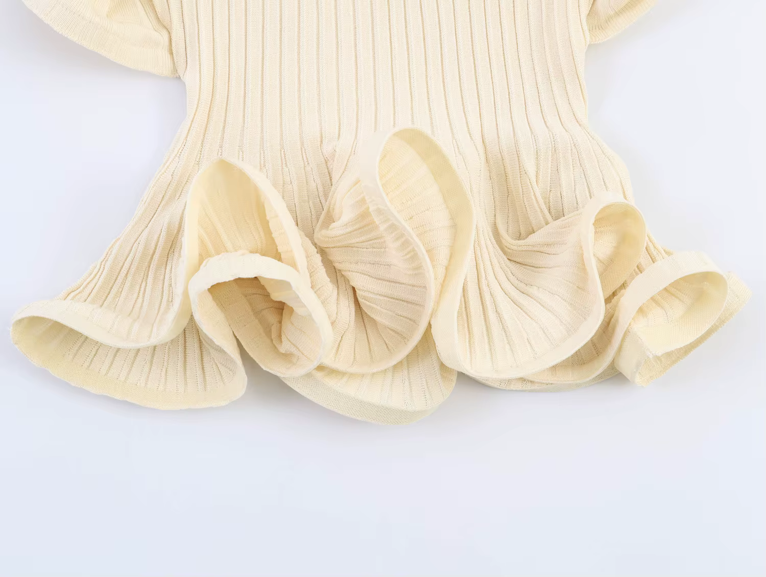 Willshela – débardeur plissé à volants kaki pour femmes