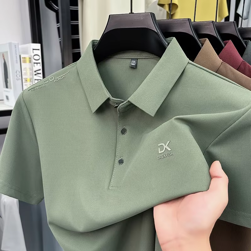DREKFISH – polo brodé pour hommes