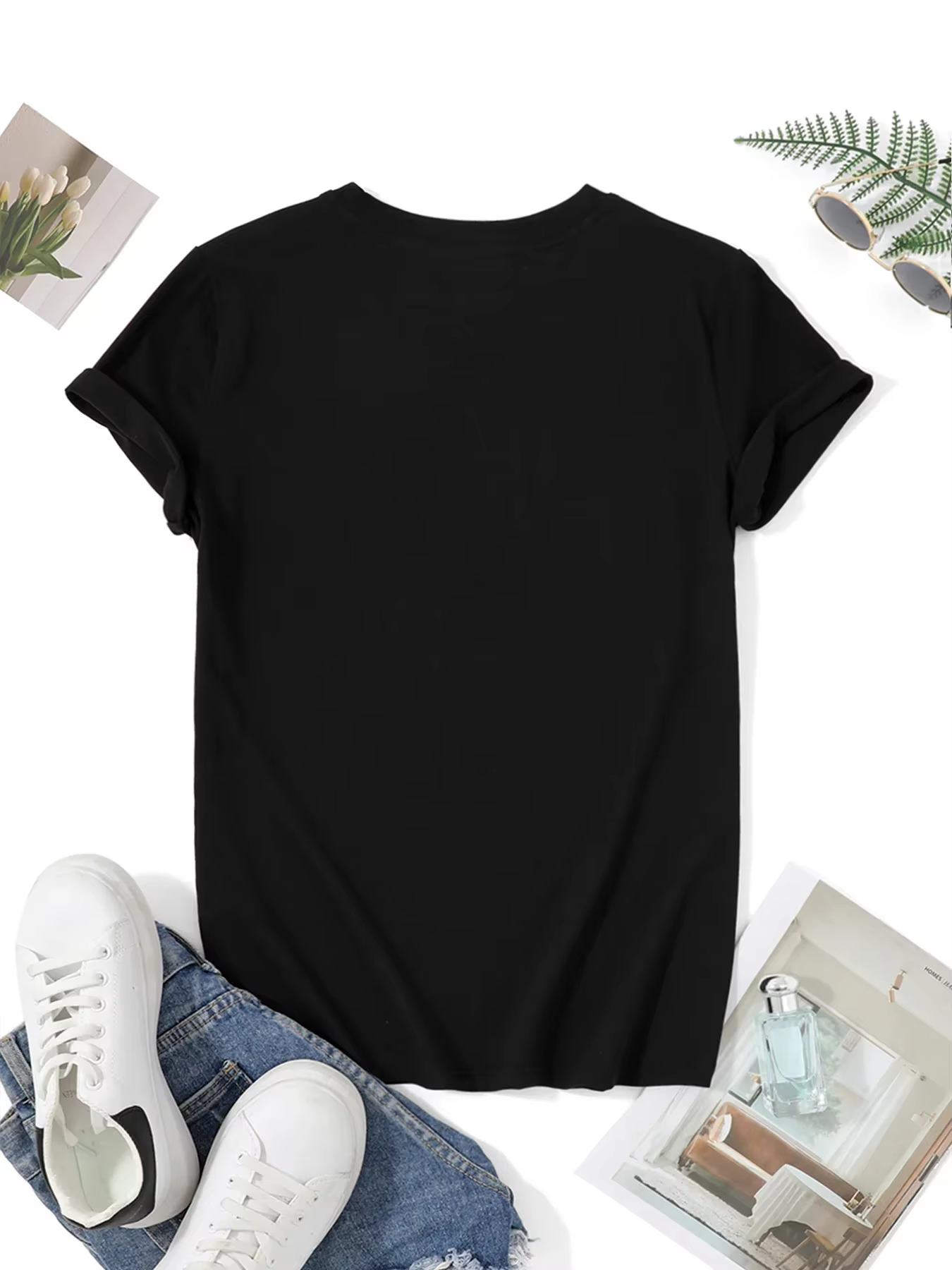 T-shirt à manches courtes pour femme avec impression de lettres espagnoles « CUANDO TU OPINIÓN SEA UNA CROQUETA ME LA