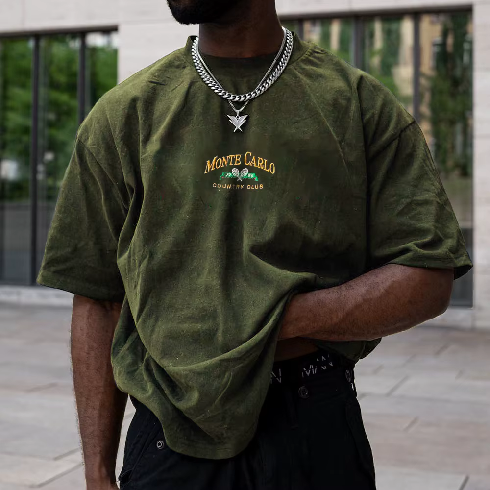 T-shirt surdimensionné à manches courtes pour hommes