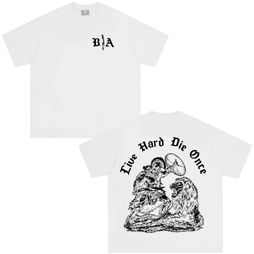 T-shirt à manches courtes en pur coton pour hommes et femmes