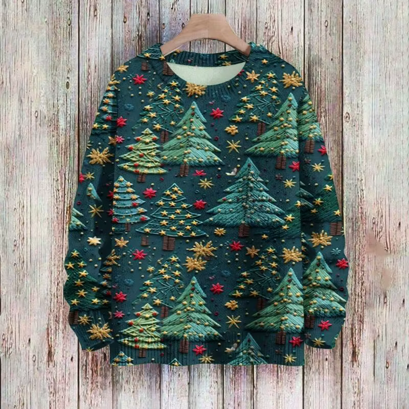 39BB Pull Noël à manches longues pour Sweat-shirt imprimé