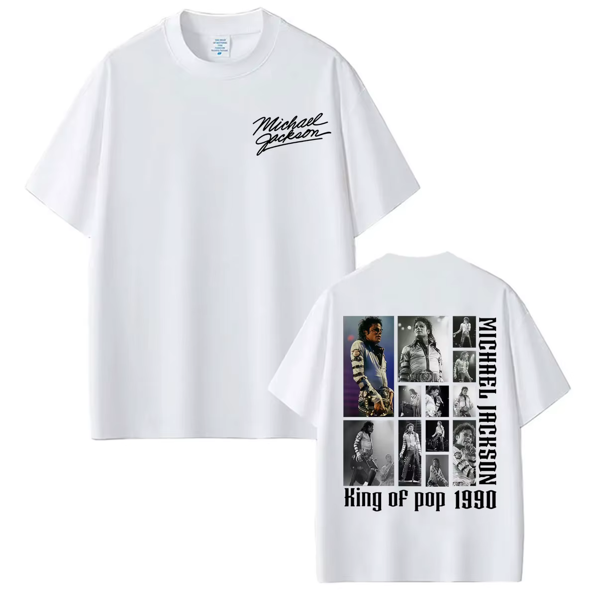 T-shirts d'album MJ King of Pop Michael Jackson pour hommes et femmes