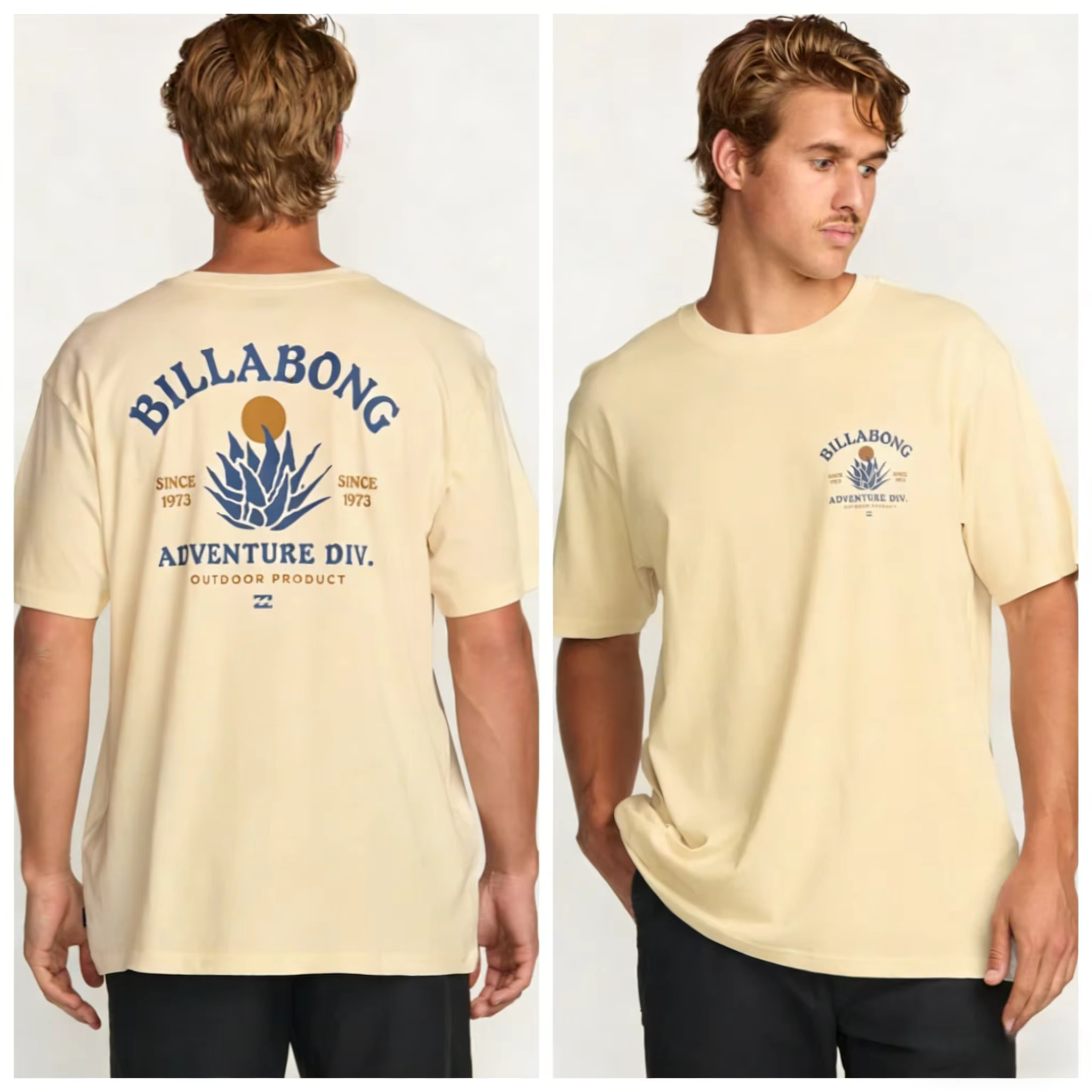 T-shirt en pur coton Billabong été 2026 pour homme