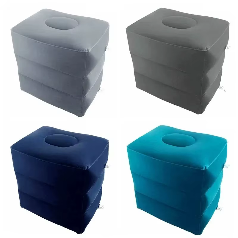 Repose-pieds gonflable pour enfants, coussin de repos pour avion, voiture, bus, coussin de voyage, repose-pieds