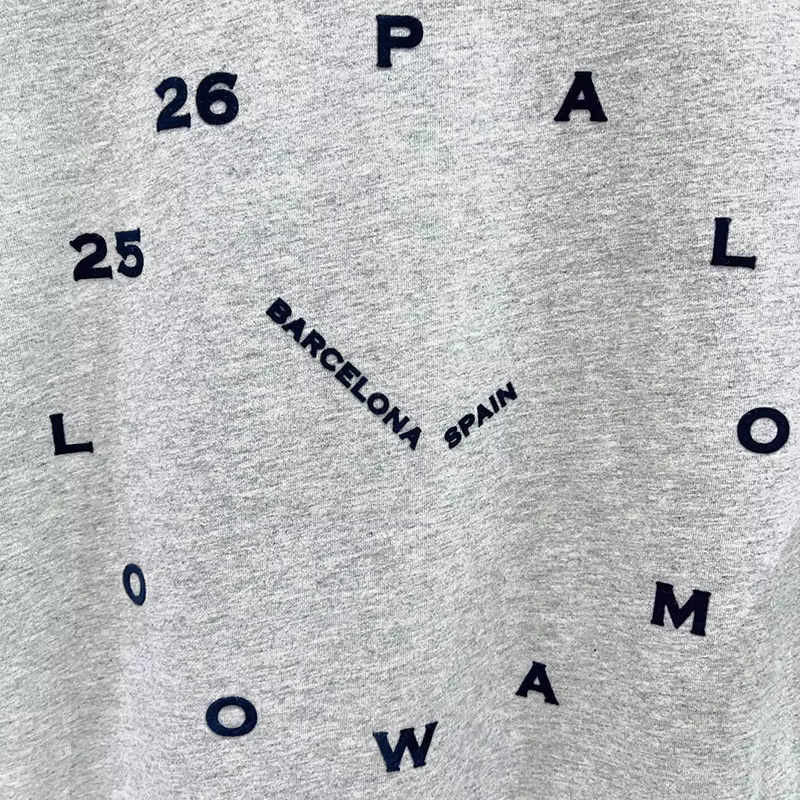 T-shirt tendance été 2026 à imprimé horloge floqué