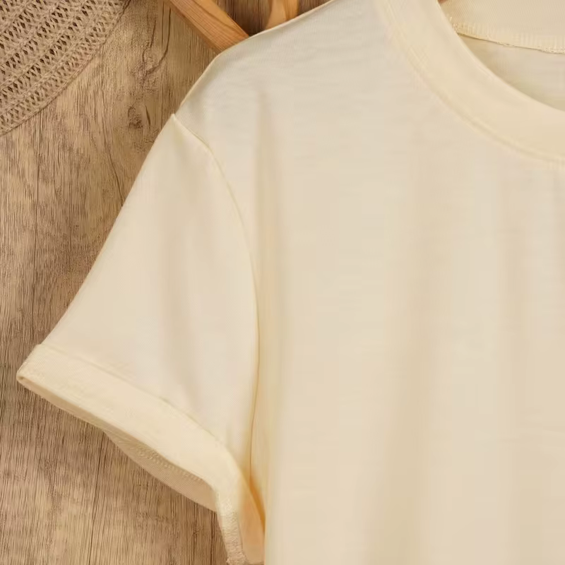 T-shirt décontracté d'été à manches courtes pour femme